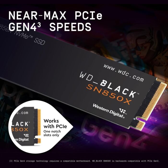 Western Digital WD Black SN850X 2TB GEN 4 SSD - Image 2