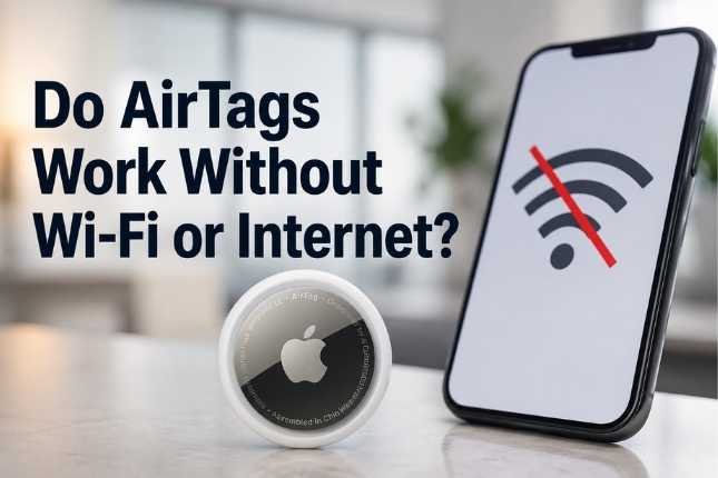 do airtags work without wi-fi or internet